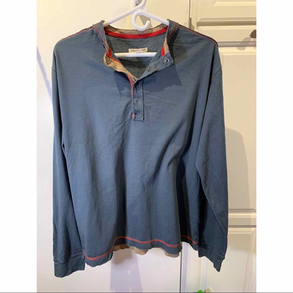 Carbon2Cobalt Henley Size Medium